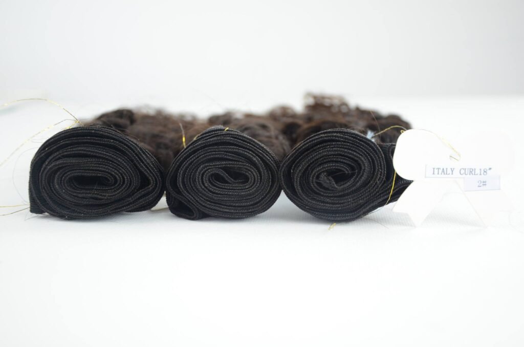 Long curl hair extensions for women black and brown